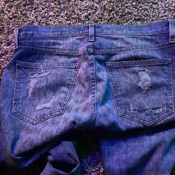 Current/Elliott The Stiletto Jeans in Denim Leopard Destroy Size 30 - Picture 14 of 15